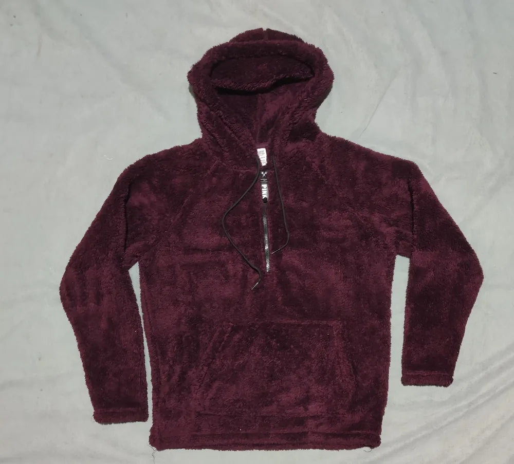 Pink Women Wool Maroon Hoodie XS – Preloved Labels (view 3)