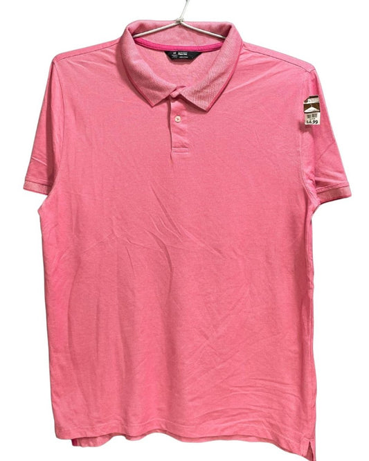 Pique Polo Pink Cotton Jersey Polo T Shirt For Men M - Preloved Labels