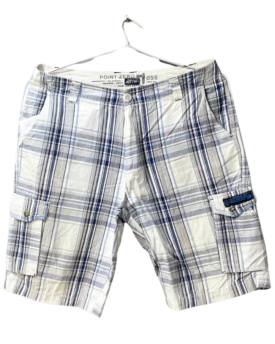Point Zero White Cotton Short For Men M - Preloved Labels