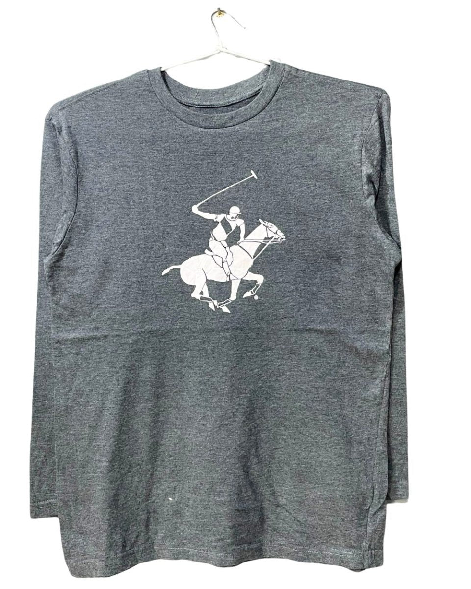 Polo Beverly Hills Club Gray Cotton T Shirt For Men M - Preloved Labels