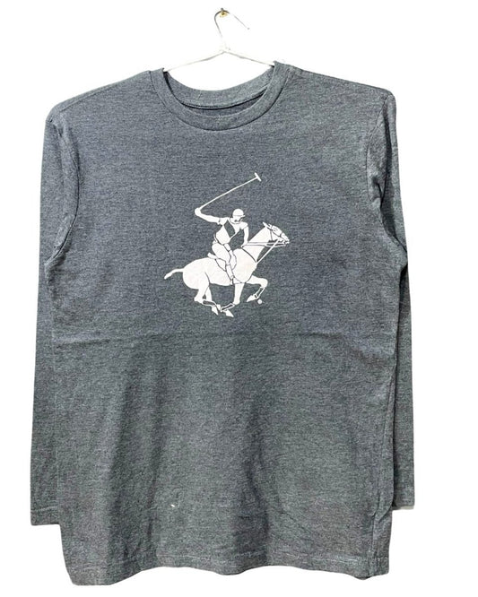 Polo Beverly Hills Club Gray Cotton T Shirt For Men M - Preloved Labels
