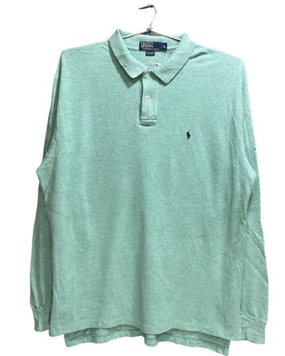 Polo By Ralph Lauren Green Cotton Jersey Polo T Shirt For Men X Large - Preloved Labels