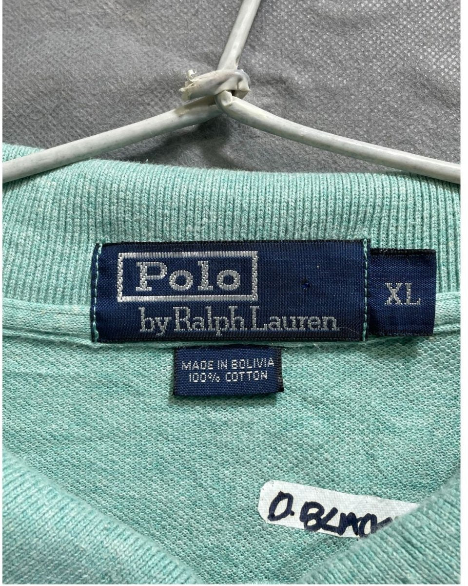 Polo By Ralph Lauren Green Cotton Jersey Polo T Shirt For Men X Large - Preloved Labels