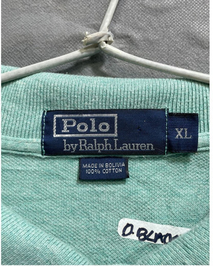 Polo By Ralph Lauren Green Cotton Jersey Polo T Shirt For Men X Large - Preloved Labels