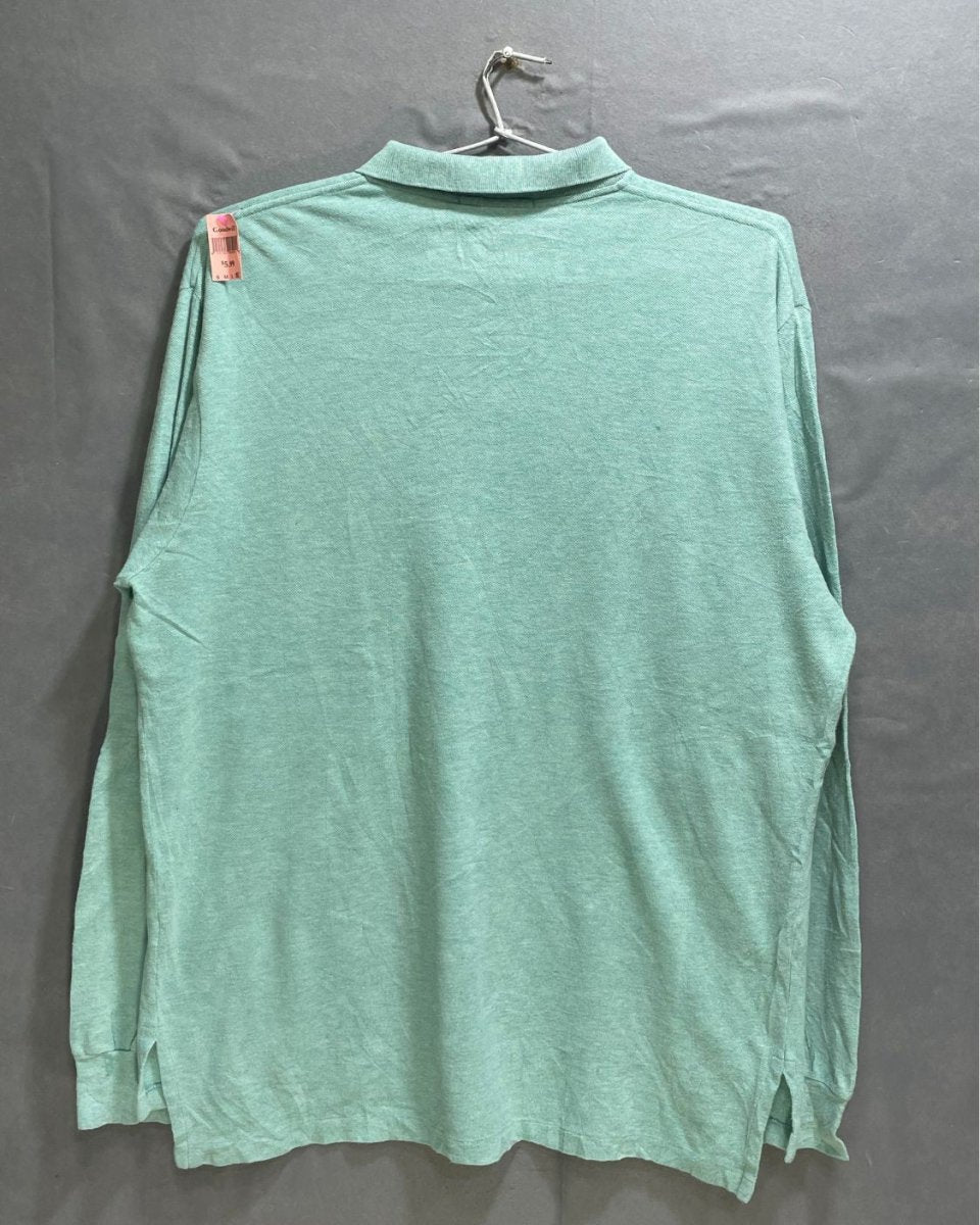 Polo By Ralph Lauren Green Cotton Jersey Polo T Shirt For Men X Large - Preloved Labels