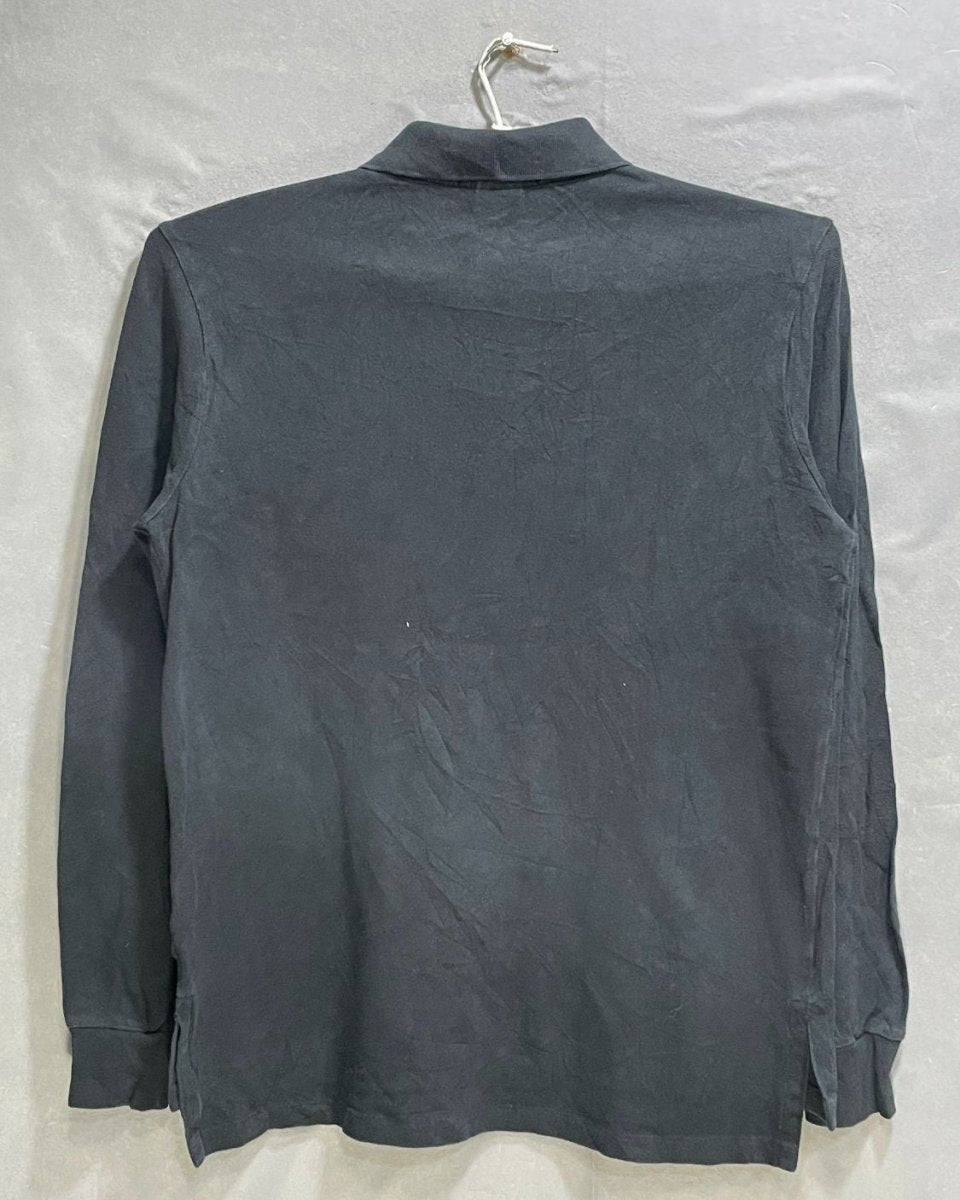 Polo Ralph Lauren Black Cotton Jersey Polo T Shirt For Men Medium - Preloved Labels
