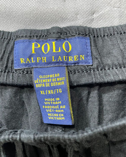 Polo Ralph Lauren Black Cotton Short For Men XL - Preloved Labels