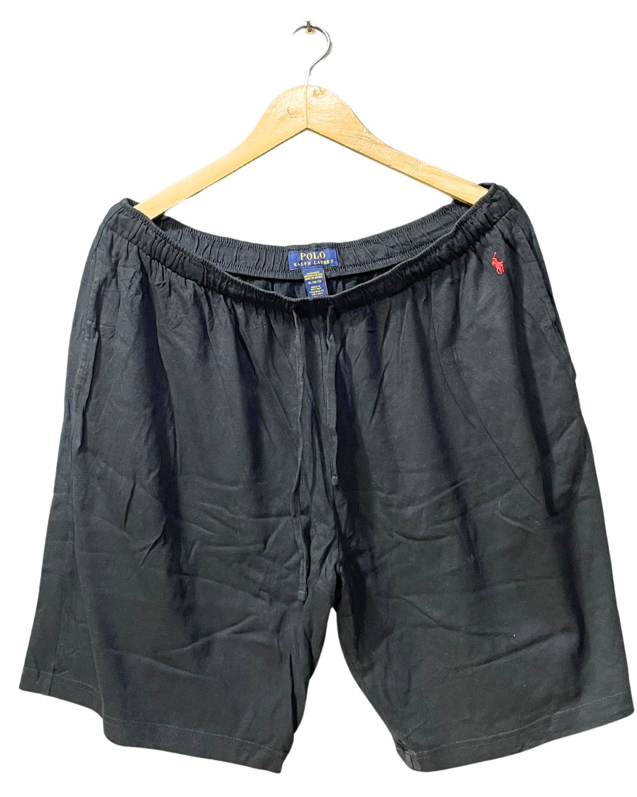 Polo Ralph Lauren Black Cotton Short For Men XL - Preloved Labels