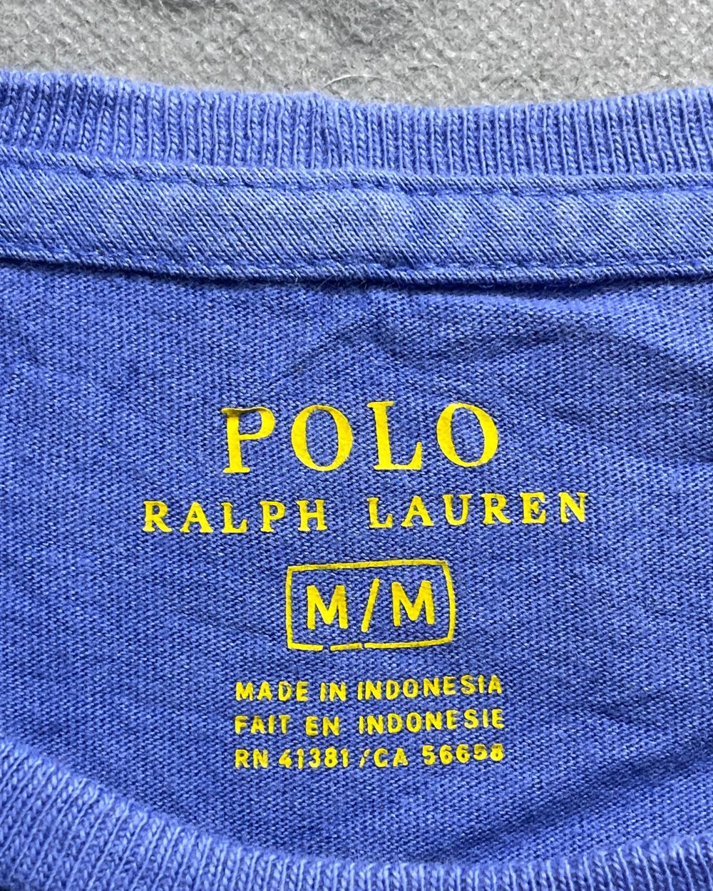 Polo Ralph Lauren Blue Cotton For Women T Shirt Medium - Preloved Labels