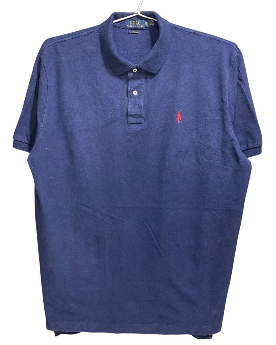 Polo Ralph Lauren Blue Cotton Jersey Polo T Shirt For Men X Large - Preloved Labels