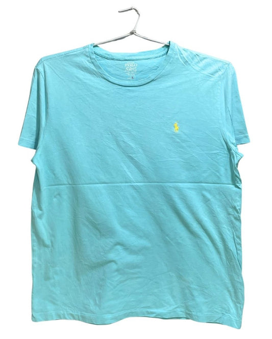 Polo Ralph Lauren Blue Cotton T Shirt For Men L - Preloved Labels