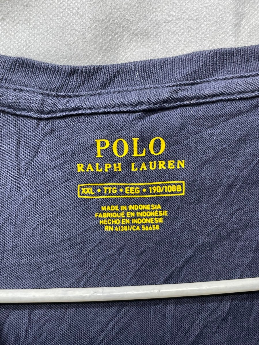 Polo Ralph Lauren Blue Cotton T Shirt For Men XL - Preloved Labels