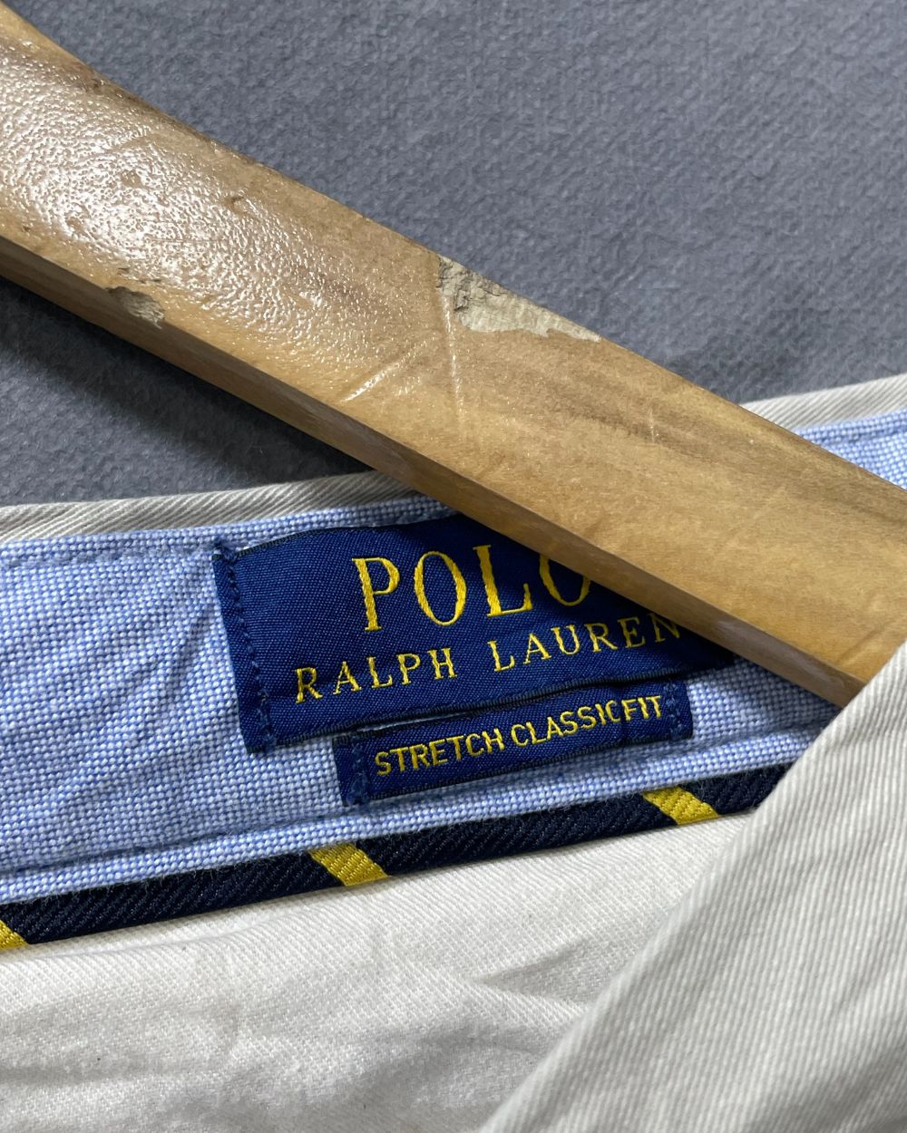 Polo Ralph Lauren Cream Cotton Short For Men M - Preloved Labels