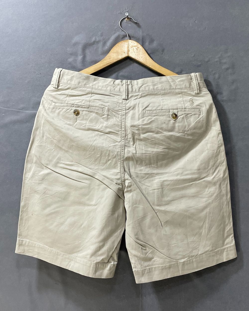 Polo Ralph Lauren Cream Cotton Short For Men M - Preloved Labels