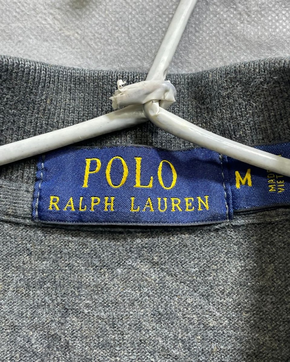 Polo Ralph Lauren Gray Cotton Jersey Polo T Shirt For Men M - Preloved Labels