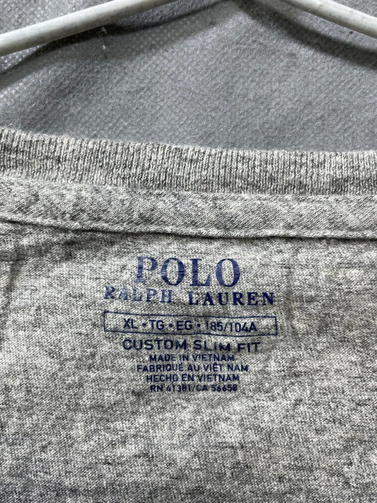Polo Ralph Lauren Gray Cotton T Shirt For Men XL - Preloved Labels