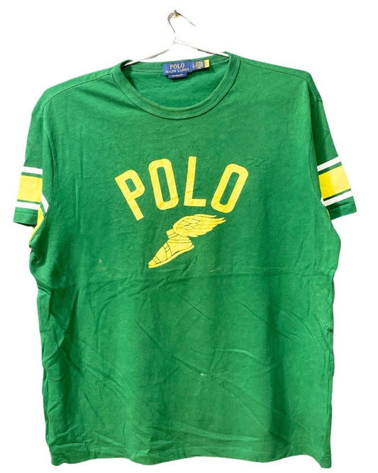 Polo Ralph Lauren Green Cotton T Shirt For Men L - Preloved Labels