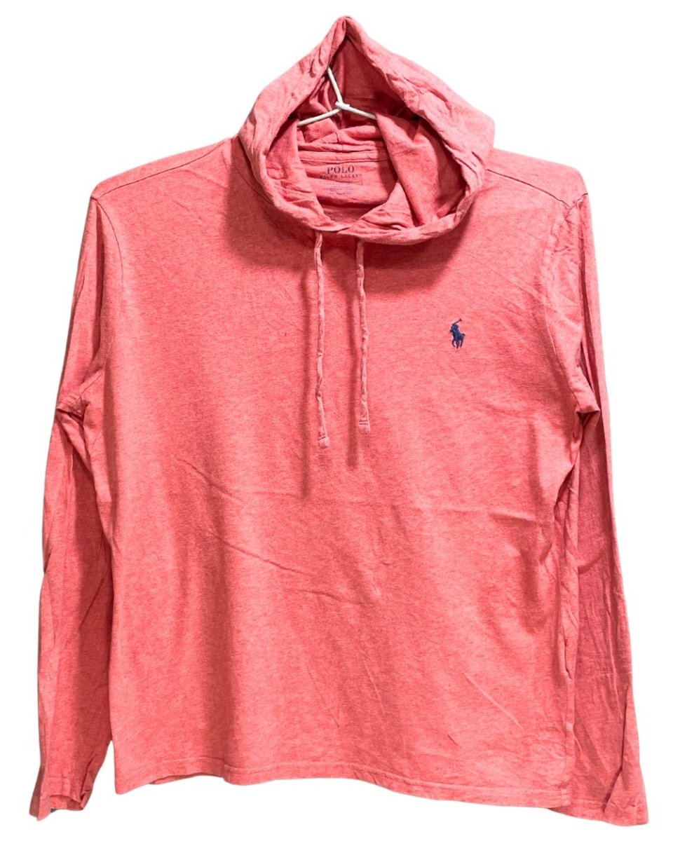 Polo Ralph Lauren Red Cotton Hood T Shirt For Men M - Preloved Labels