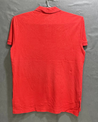 Polo Ralph Lauren Red Cotton Jersey Polo T Shirt For Men S - Preloved Labels