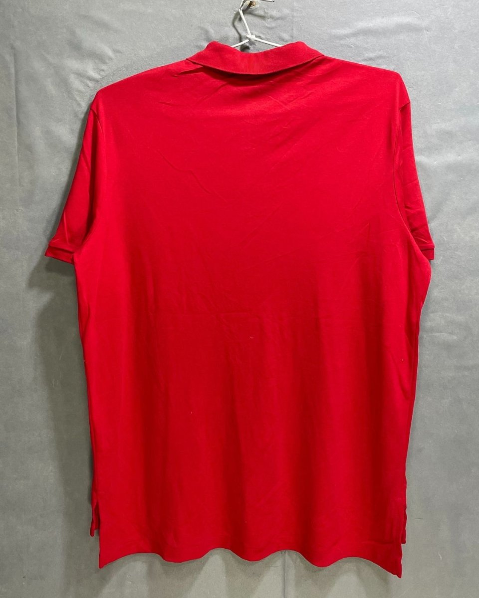 Polo Ralph Lauren Red Cotton Jersey Polo T Shirt For Men XX Large - Preloved Labels