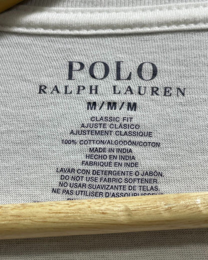 Polo Ralph Lauren White Cotton Jersey Sport For Women T Shirt Medium - Preloved Labels