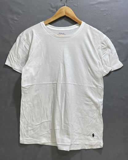 Polo Ralph Lauren White Cotton Jersey Sport For Women T Shirt Medium - Preloved Labels