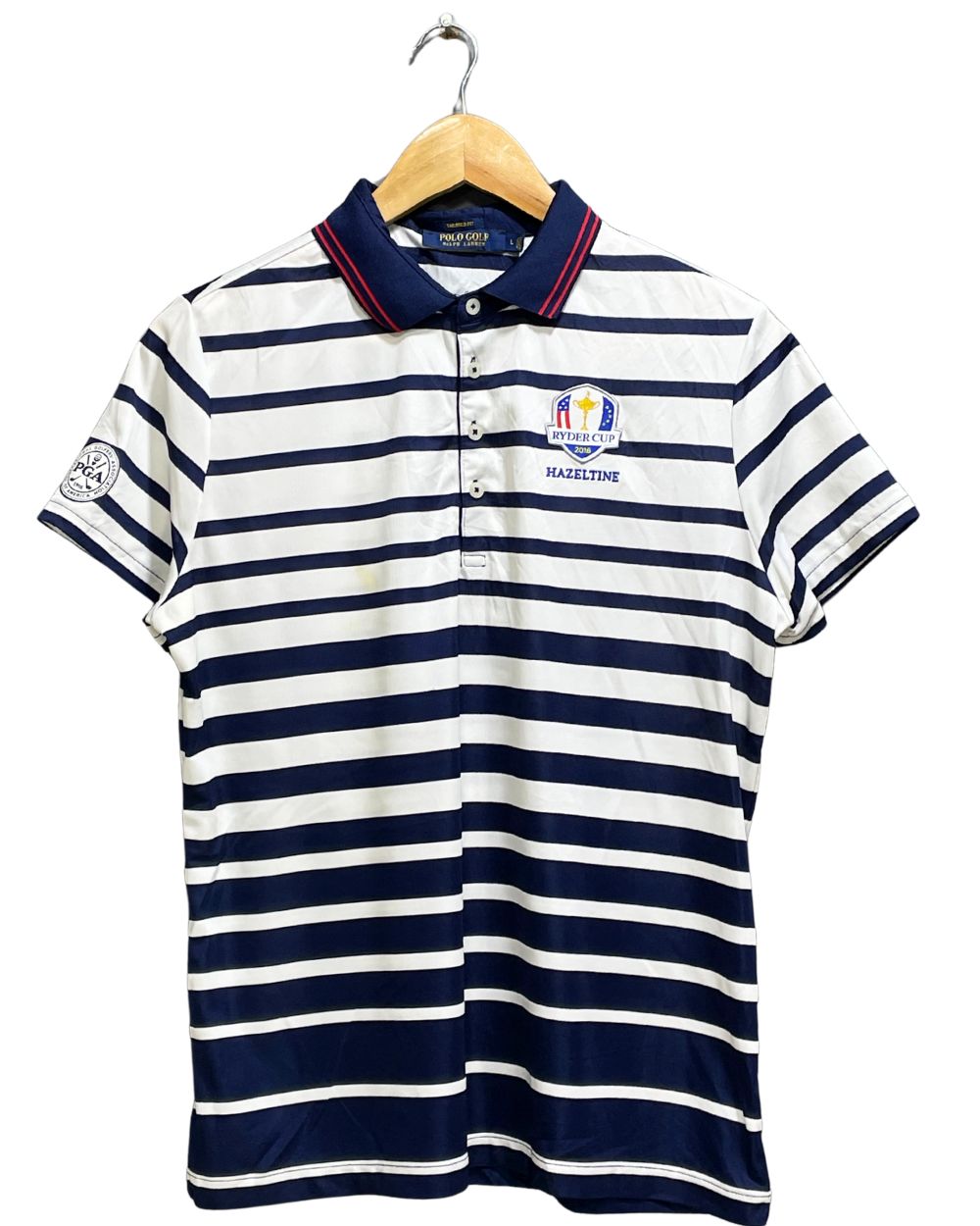 Polo Ralph Lauren White Sport For Women Polo T Shirt L - Preloved Labels