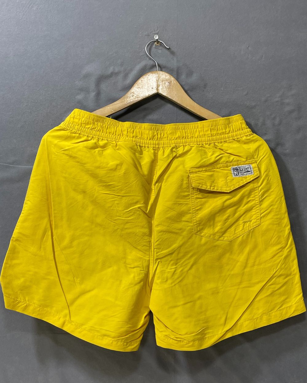 Polo Ralph Lauren Yellow Cotton Short For Men M - Preloved Labels
