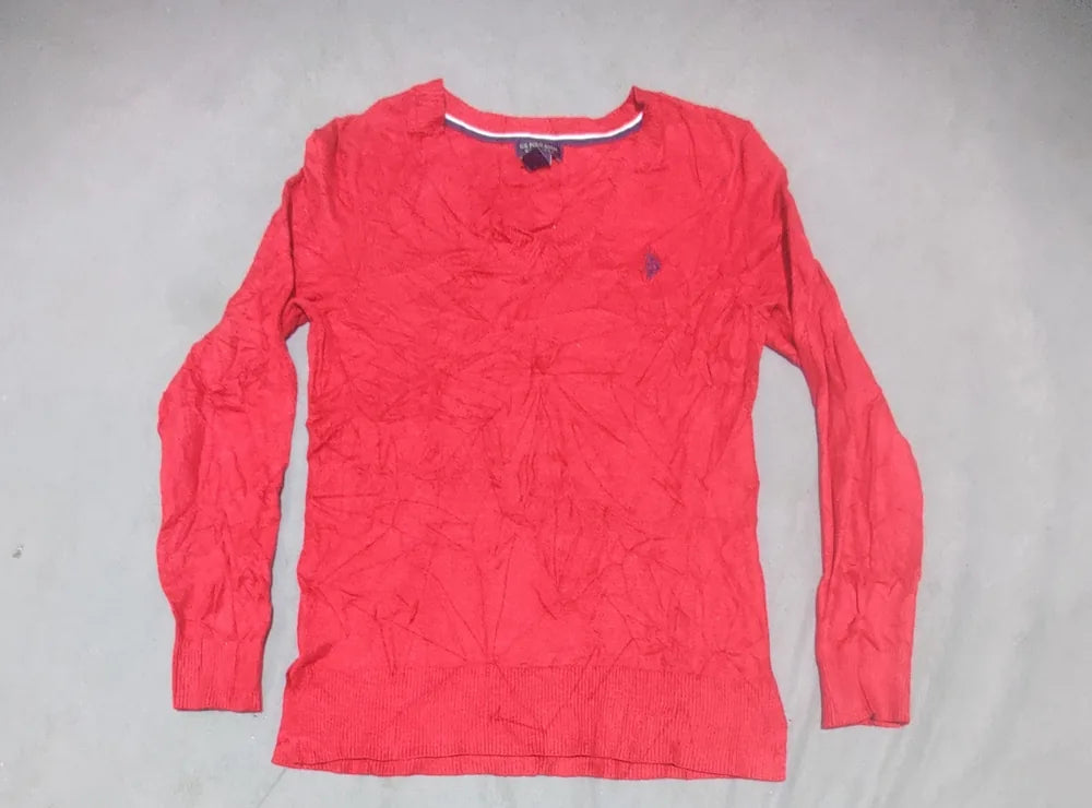 Polo U.S. Assn Women Rayon Polyester Red Sweater S – Preloved Labels (view 2)