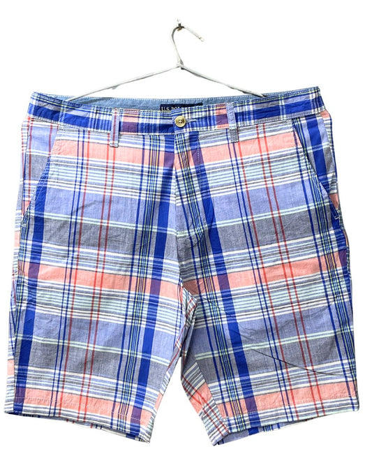 Polo U.S. Assn Blue Cotton Short For Men L - Preloved Labels
