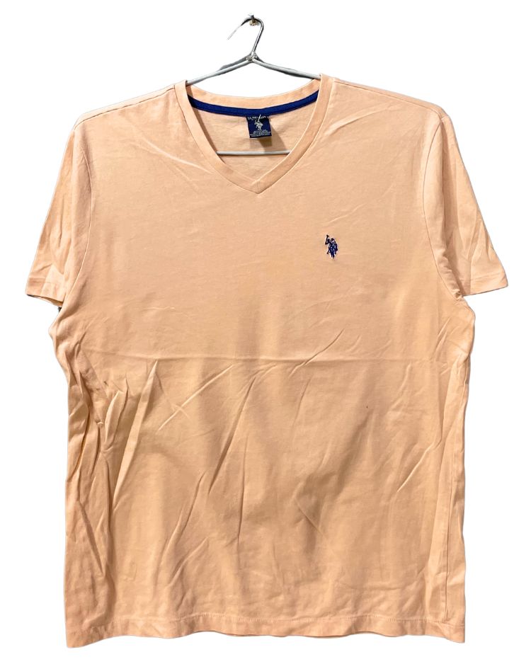 Polo U.S. Assn Cream Cotton T Shirt For Men XL - Preloved Labels