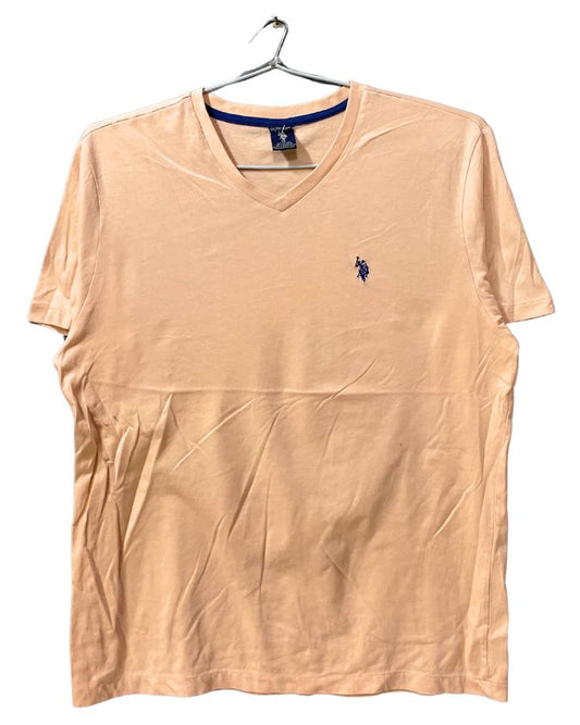 Polo U.S. Assn Cream Cotton T Shirt For Men XL - Preloved Labels