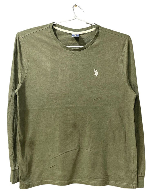 Polo U.S. Assn Green Cotton T Shirt For Men L - Preloved Labels