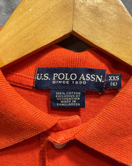 Polo U.S. Assn Orange Cotton Polo T Shirt For Boy 3 Years - Preloved Labels