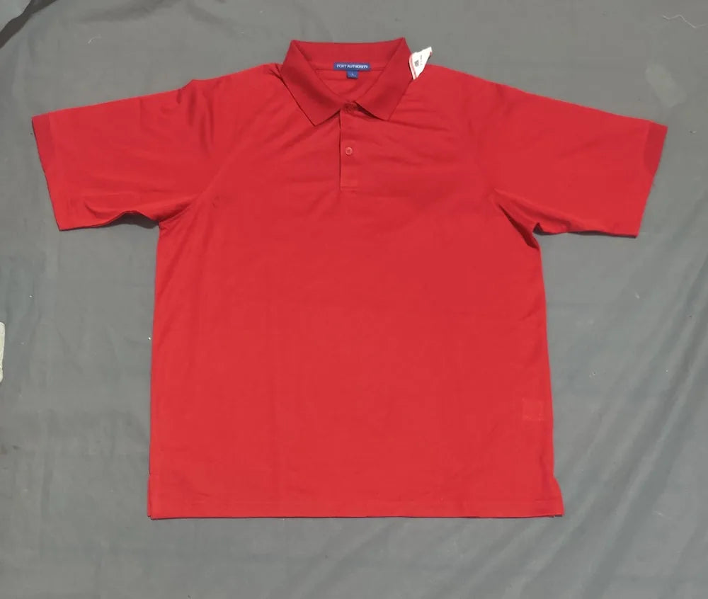 Port Authority Men Sport Red Polo T Shirt L – Preloved Labels (view 2)