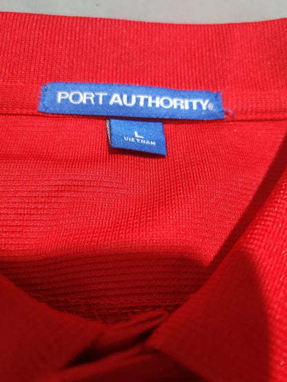 Port Authority Men Sport Red Polo T Shirt L – Preloved Labels (view 3)