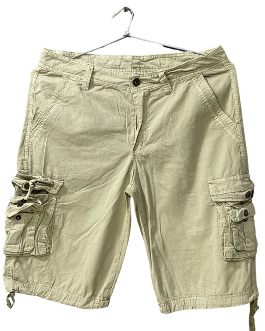 Preloved Labels Cream Cotton Short For Men L - Preloved Labels
