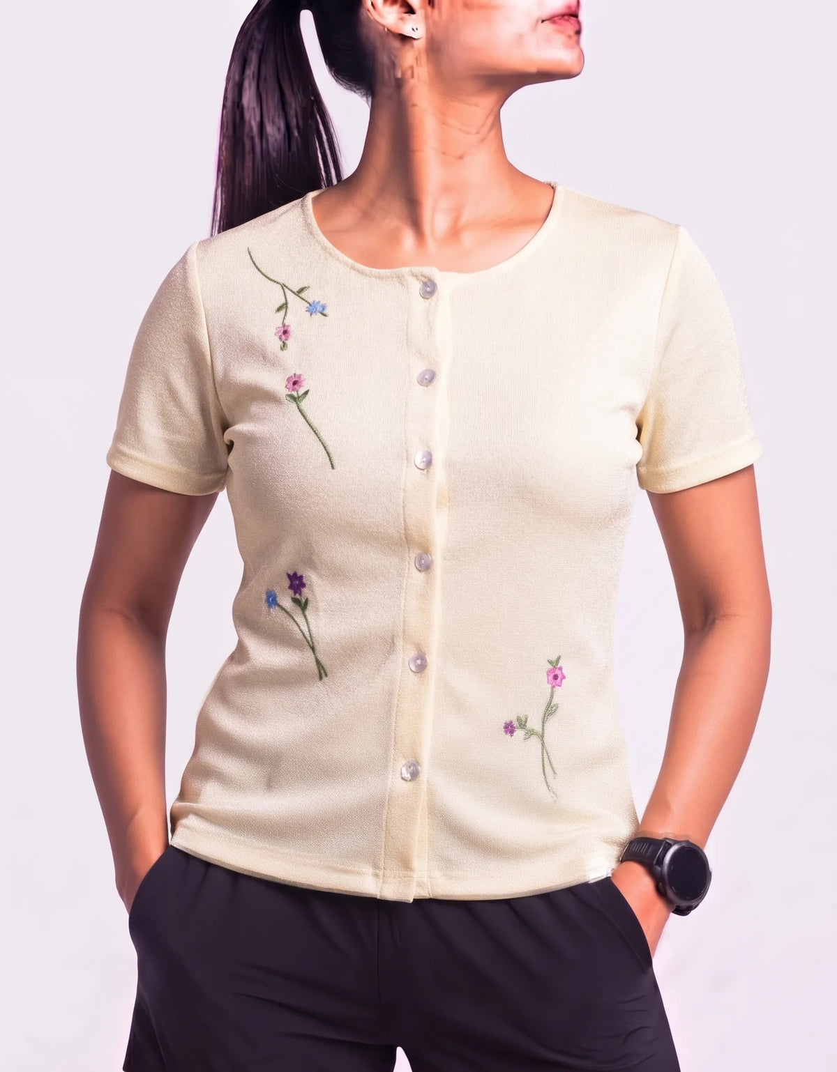 Preloved Women Polyester Cream Sweater M – Preloved Labels