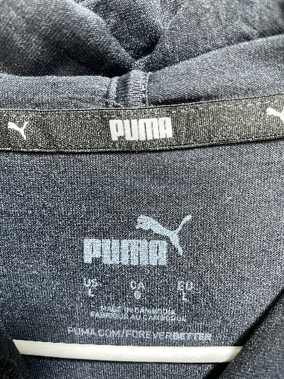 Puma Black For Men Sports Hood T Shirt L - Preloved Labels