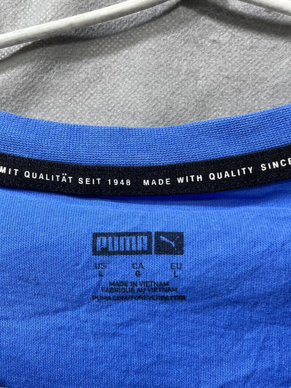 Puma Blue Cotton T Shirt For Men L - Preloved Labels