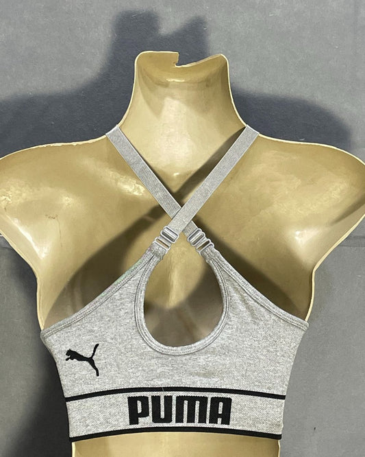 Puma Gray Bra For Women Medium - Preloved Labels