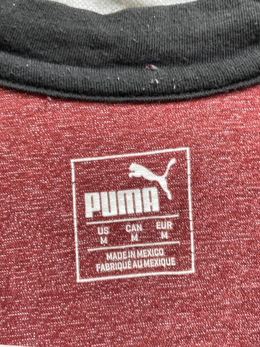 Puma Maroon Cotton T Shirt For Men M - Preloved Labels