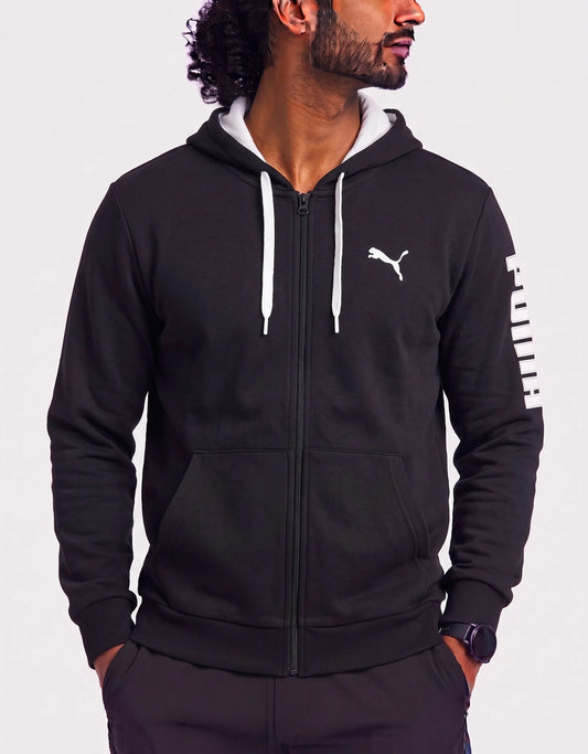 Puma Men Cotton Fleece Black Zipper M – Preloved Labels