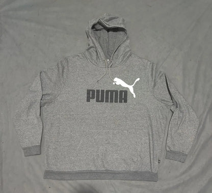 Puma Men Cotton Fleece Gray Hoodie 2XL – Preloved Labels (view 2)