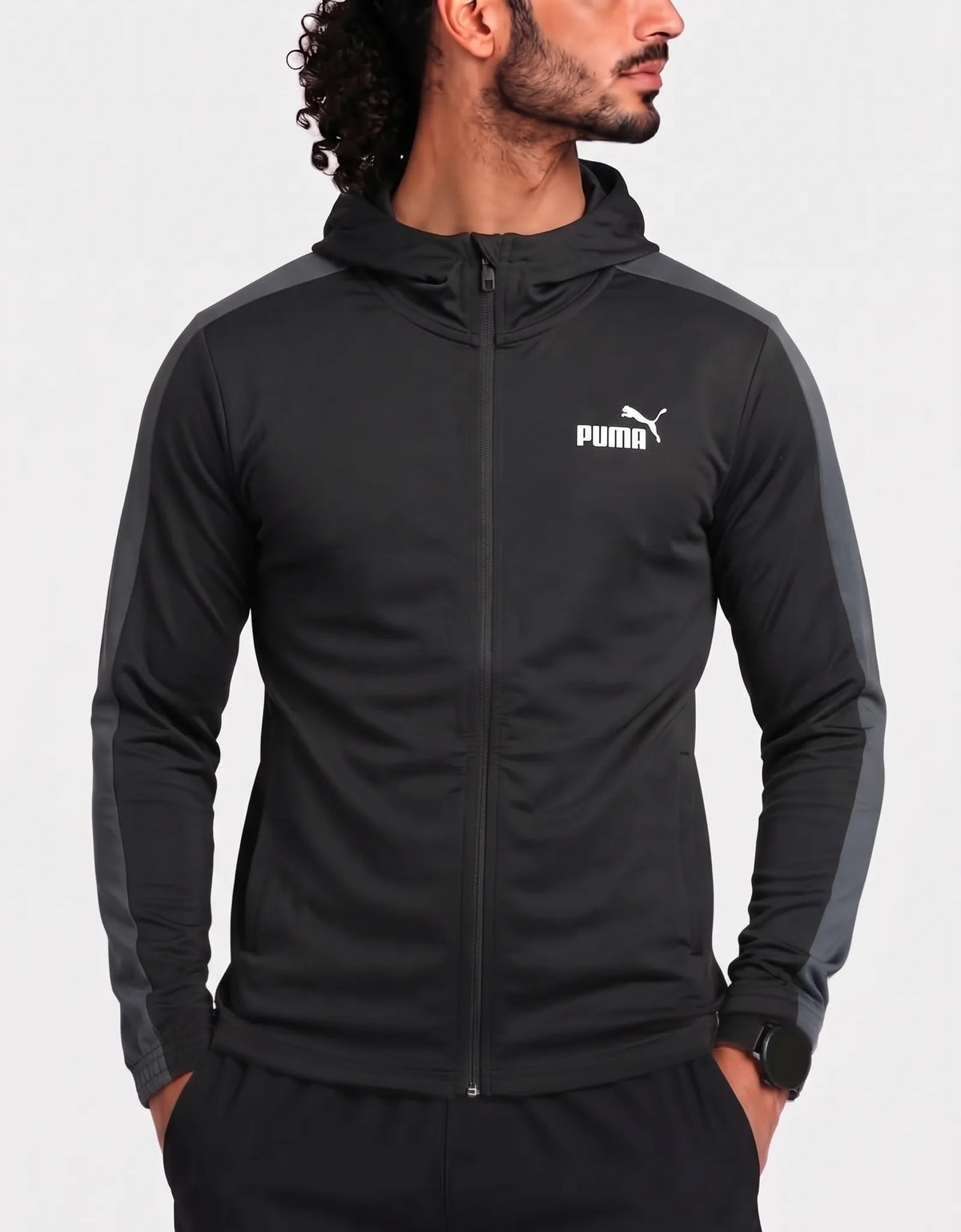 Puma Men Polyester Black Gray Zipper S – Preloved Labels