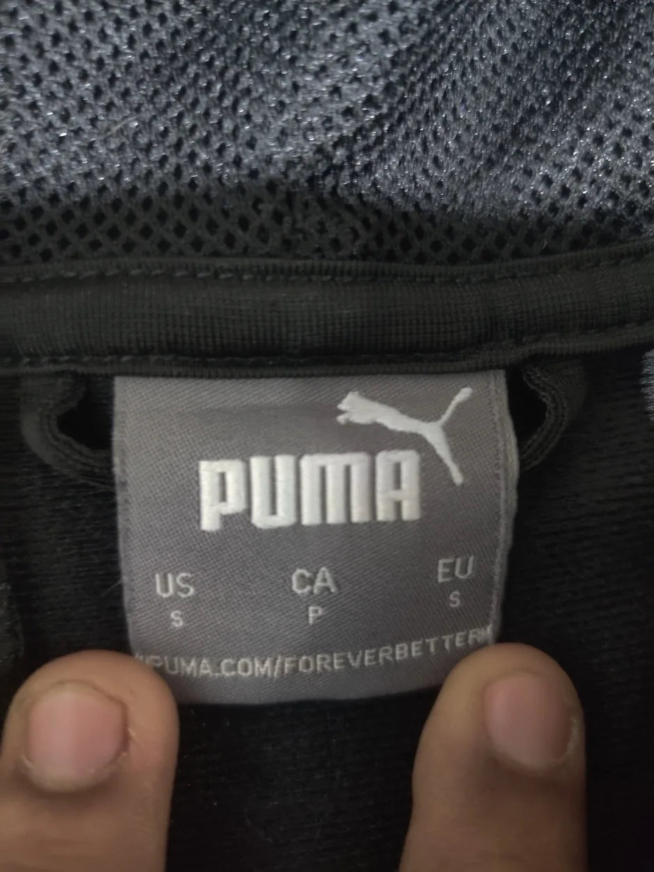 Puma Men Polyester Black Gray Zipper S – Preloved Labels (view 2)