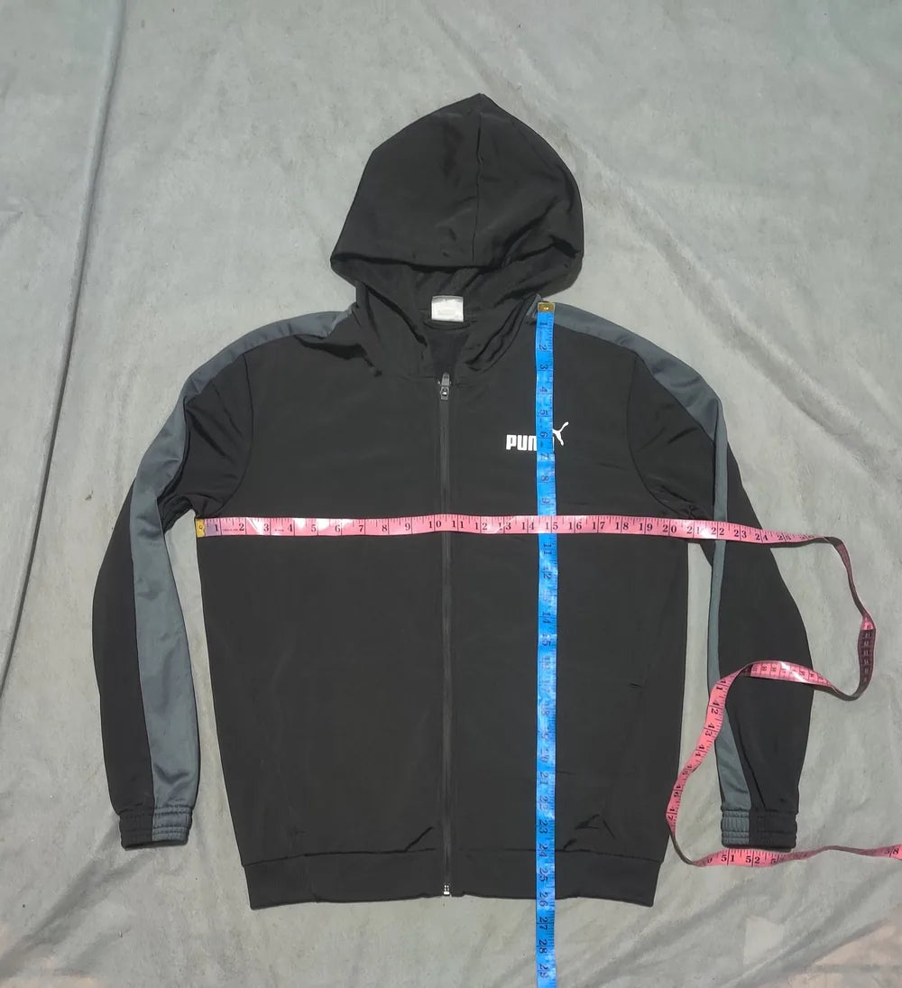 Puma Men Polyester Black Gray Zipper S – Preloved Labels (view 4)