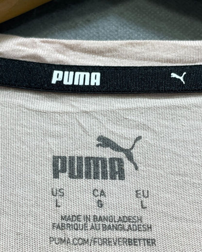 Puma Pink Cotton For Women T Shirt L - Preloved Labels