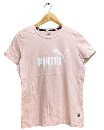 Puma Pink Cotton For Women T Shirt L - Preloved Labels