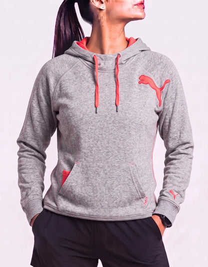 Puma Women Cotton Gray Hoodie L – Preloved Labels